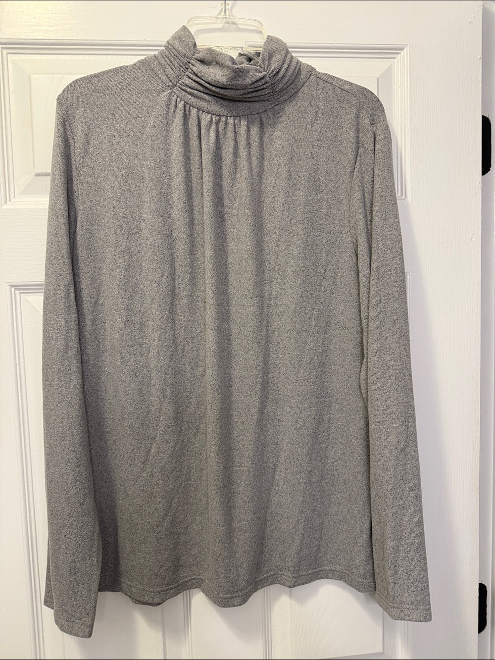Cozy Gray Turtleneck long sleeved Top